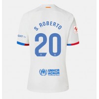 Camisa de Futebol Barcelona Sergi Roberto #20 Equipamento Secundário Mulheres 2023-24 Manga Curta